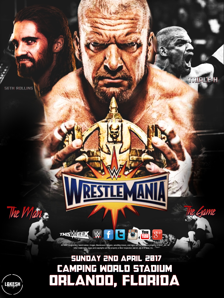 WWE Wrestlemania 33 Poster by LokeshSagar