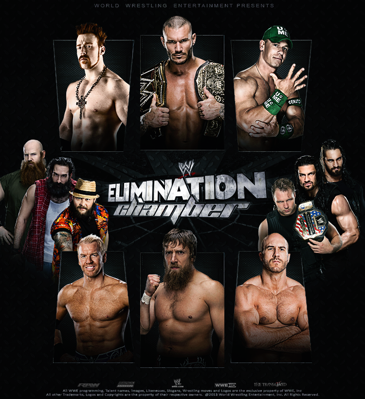 WWE Elimination Chamber 2014 - Poster by thetrans4med