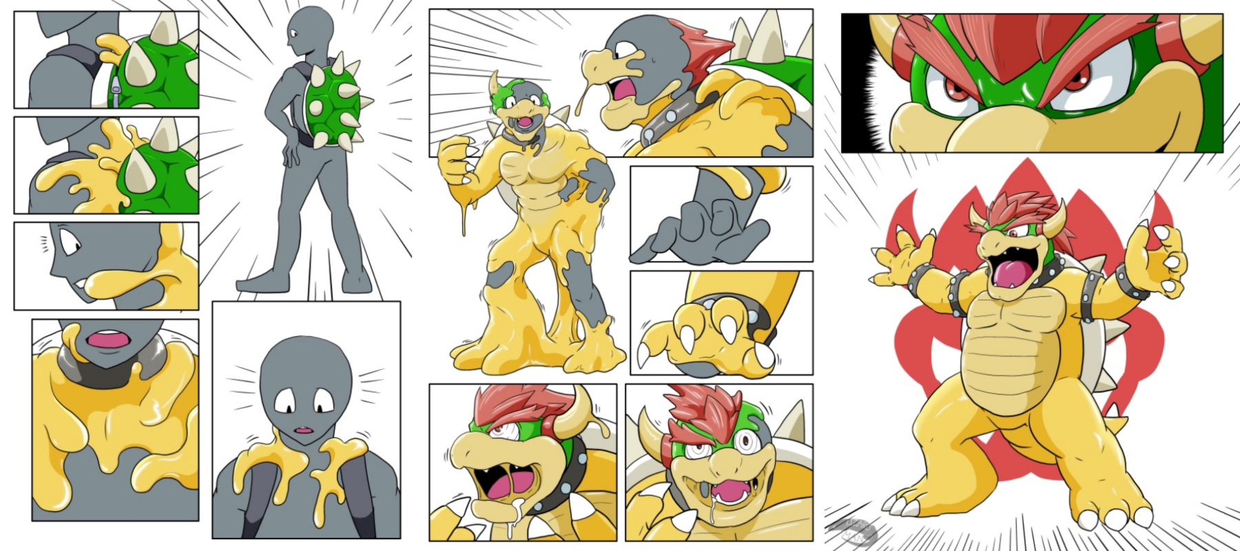 (Request) Green to Black Yoshi TF by Derek-the-MetaGamer 
