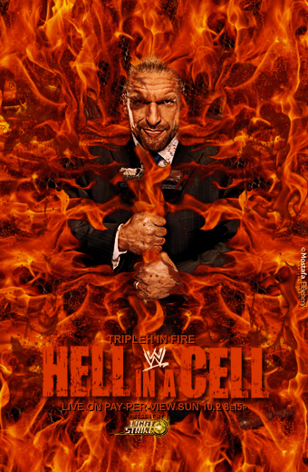 Hell In A Cell Poster by DarkMasterGFX