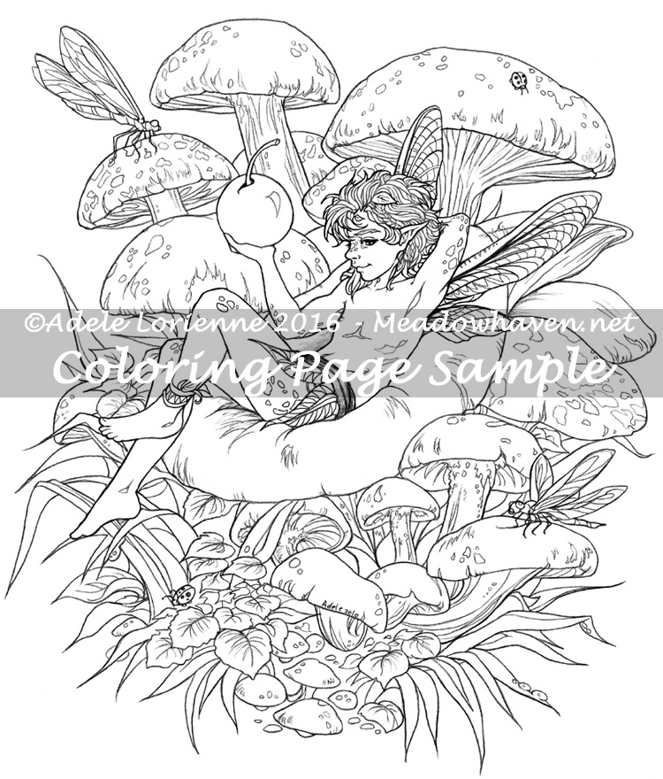 faerie coloring pages - photo #34