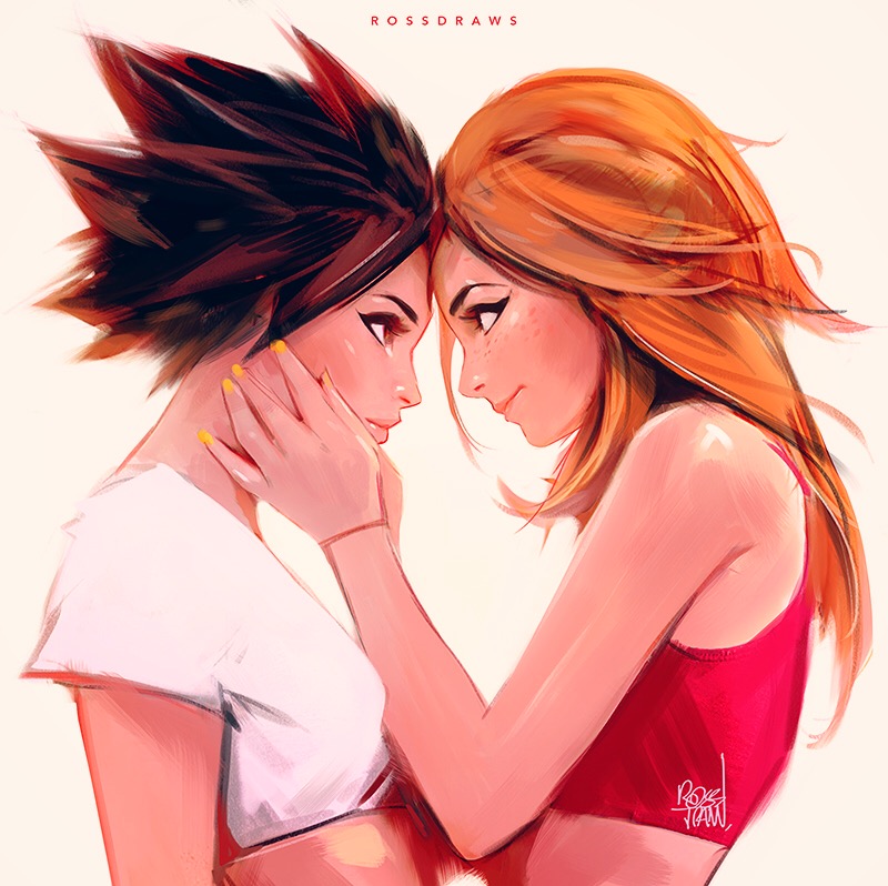 Tracer And Emily By Rossdraws On Deviantart