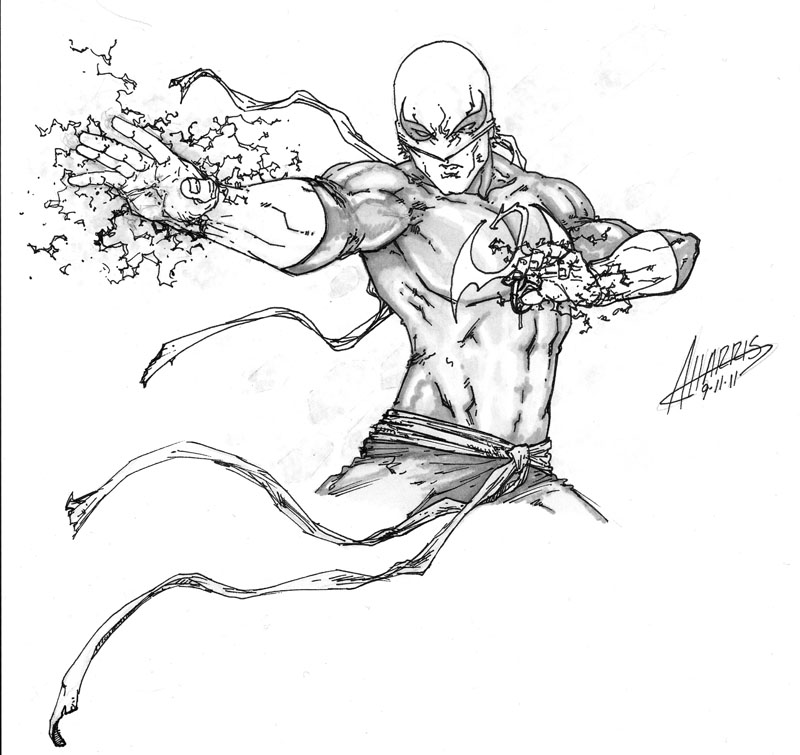 ultimate spiderman iron fist coloring pages - photo #42