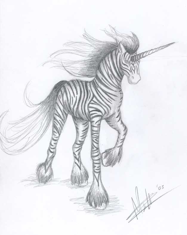 zebra unicorn by Cedecode on DeviantArt