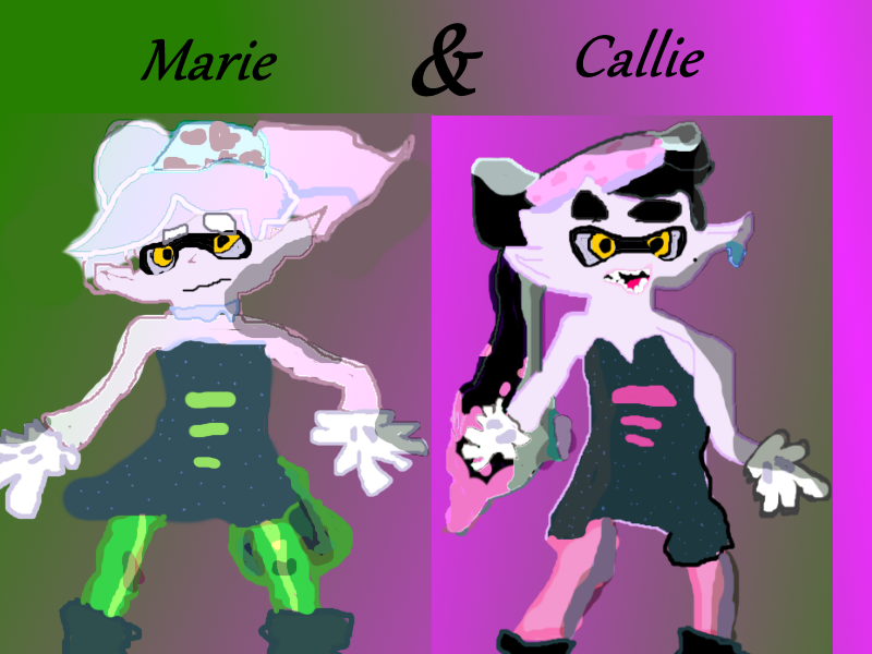 callie and marie splatoon coloring pages - photo #41