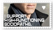 Supporting Sociopaths Stamp by LetsSaveTheUniverse