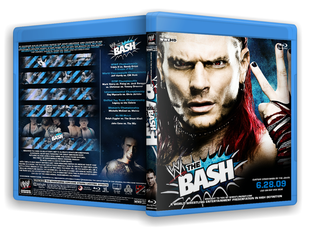 WWE The Bash Bluray Cover 2009 by Y0urJoker