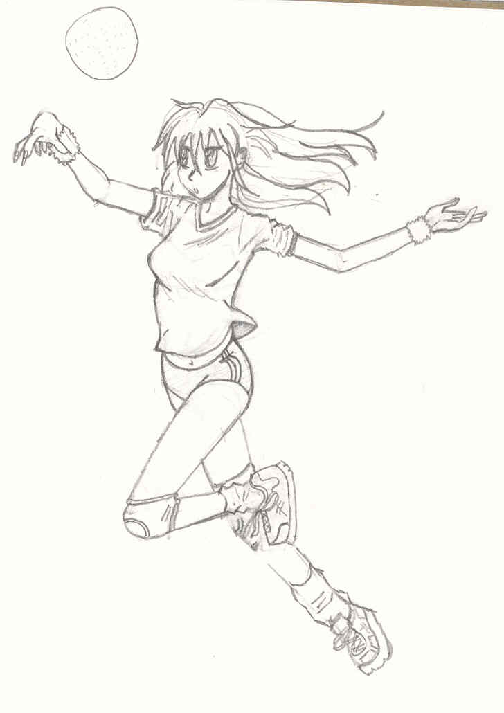 Manga Volleyball Girl by dcsantos on DeviantArt
