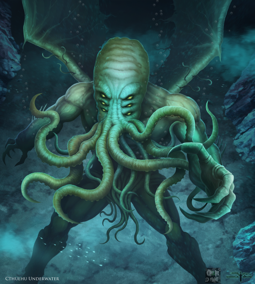 Pastafarisme - Page 2 Cthulhu_project____cthulhu_underwater_by_serathus-d9hjo40