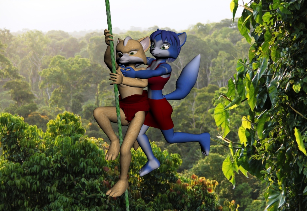 Fox and Krystal as Tarzan and Jane by TheBlackNova on ...