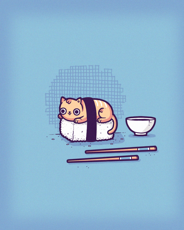 Sushi cat by randyotter on DeviantArt