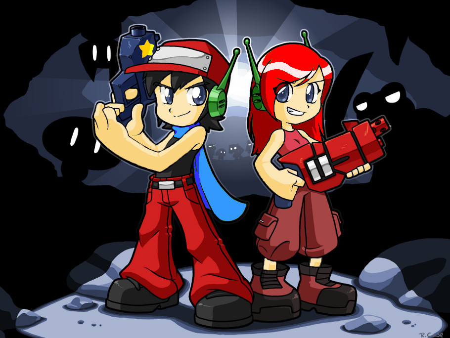Cave Story: Human Curly and Quote by mastersword321 on 