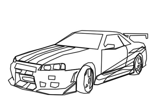 magnificent seven sports car coloring pages - photo #41