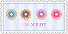 Stamp: I love Donuts by apparate