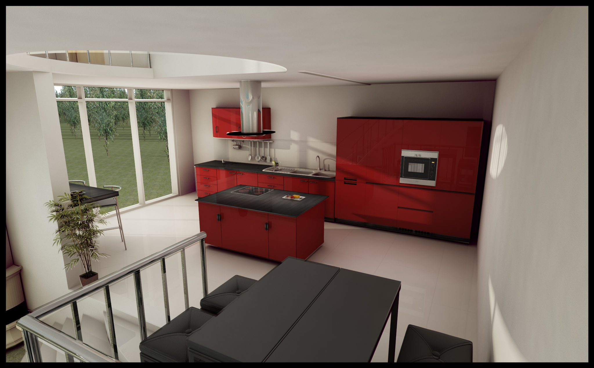 Red Kitchen design by DragoDraz on DeviantArt
