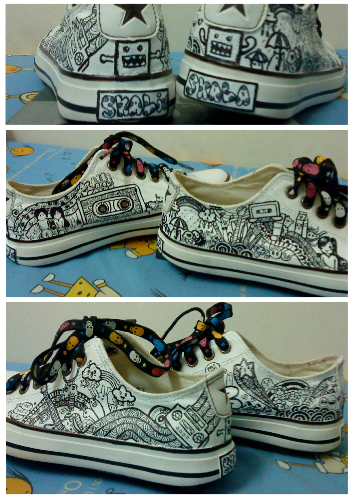 Doodle on Shoes by azahGTA on DeviantArt
