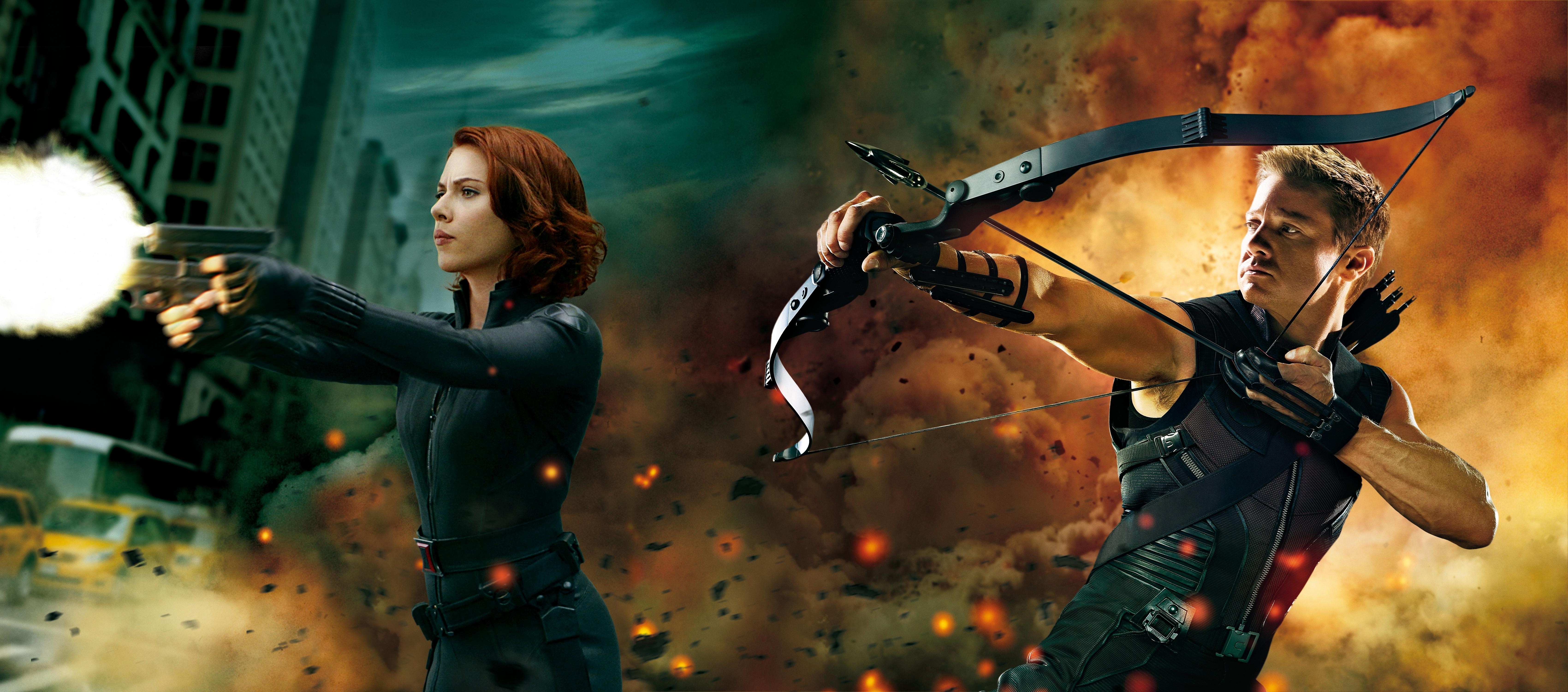 The Avengers - Black Widow and Hawkeye by HarleyQuinn645 on DeviantArt