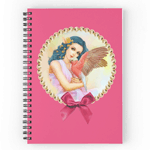 Blue Haired Elf And Her Galah Realistic Painting Spiral Notebook
