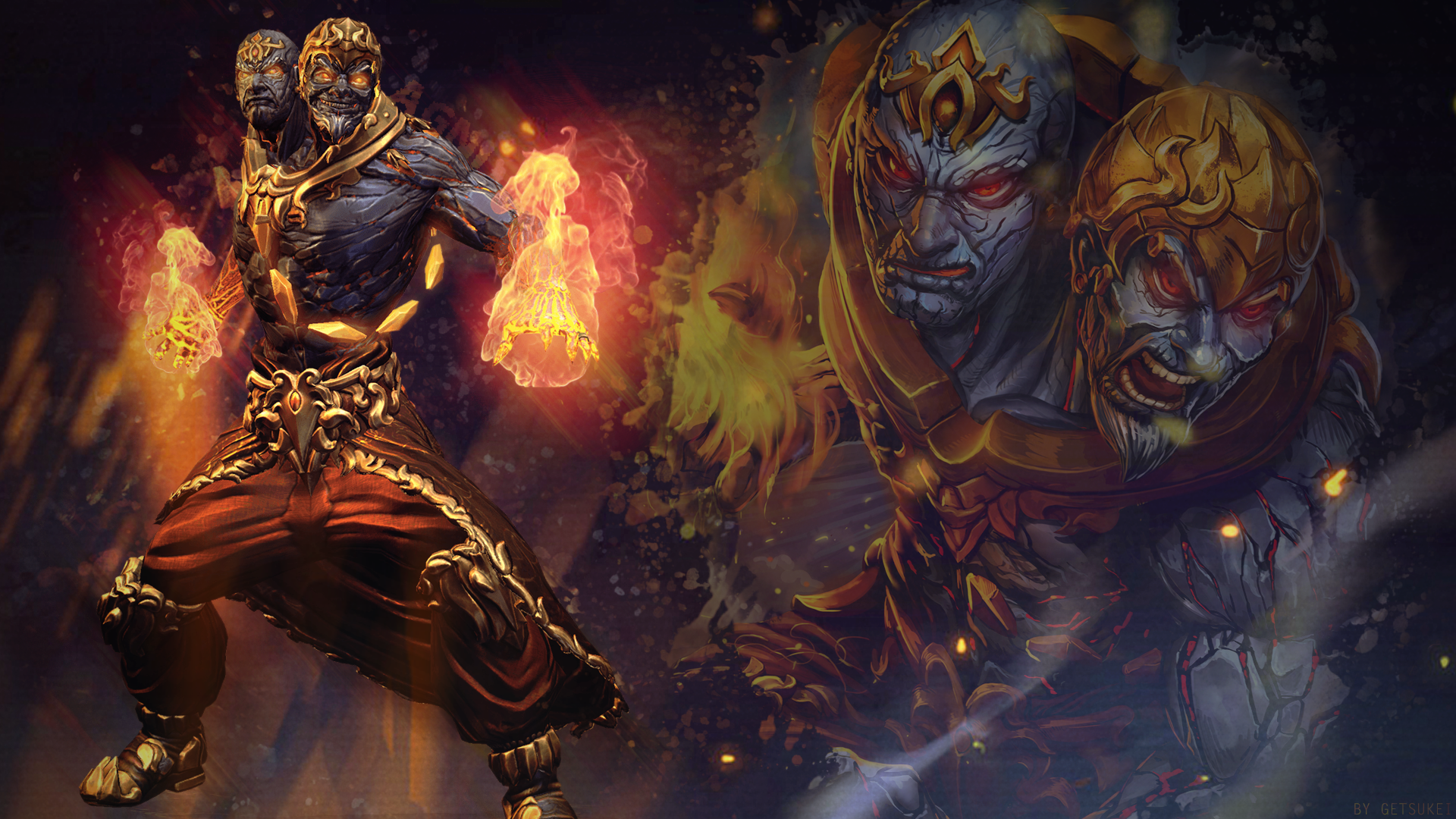 SMITE - Agni, God of Fire (Wallpaper) by Getsukeii on ...