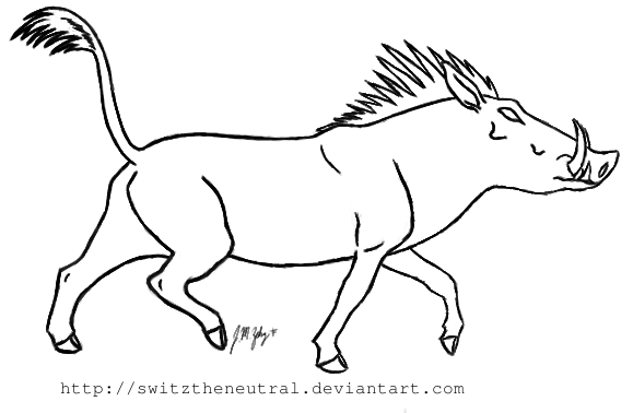 warthog coloring pages - photo #23