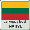 Lithuanian language level NATIVE by TheFlagandAnthemGuy