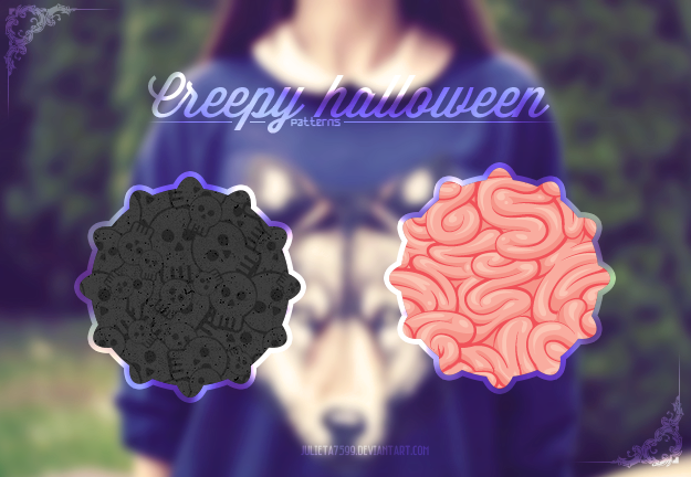 Creepy Halloween {Patterns} by Julieta7599