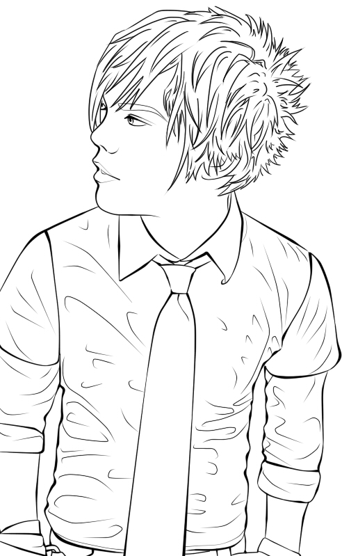 Download Emo Boy Lineart by Naruto-1949 on DeviantArt