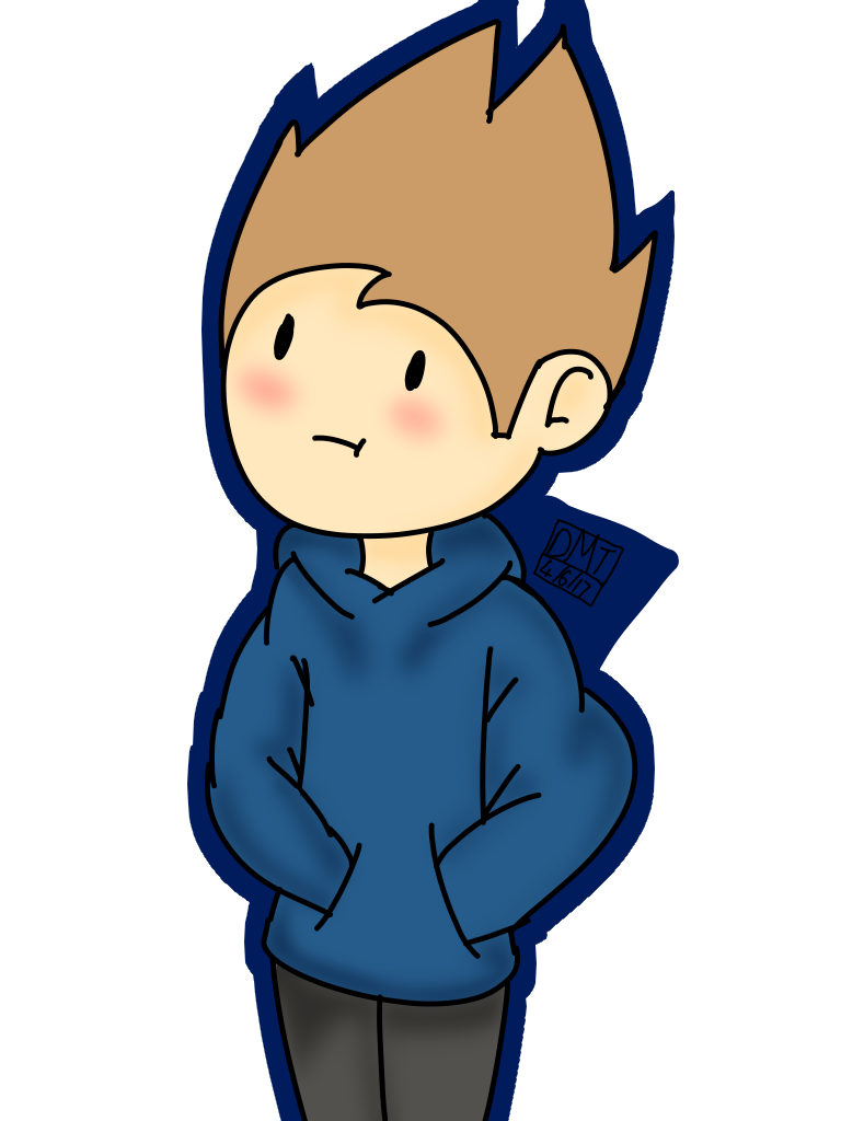 Tom from Eddsworld with some random face by Poppet609 on DeviantArt