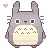 *Free Icon/Emote* Totoro ( Heart) by mochatchi