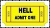 Ticket To Hell Stamp by dA--bogeyman