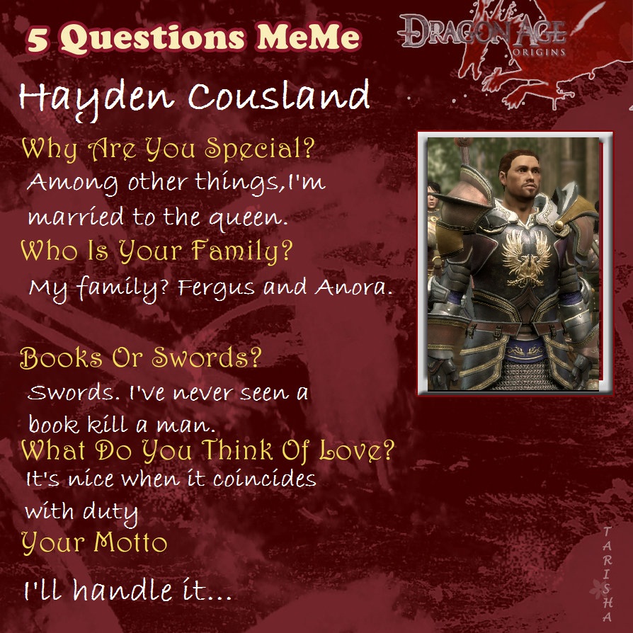 5 Questions Meme Hayden By Queen Scribbles On DeviantArt