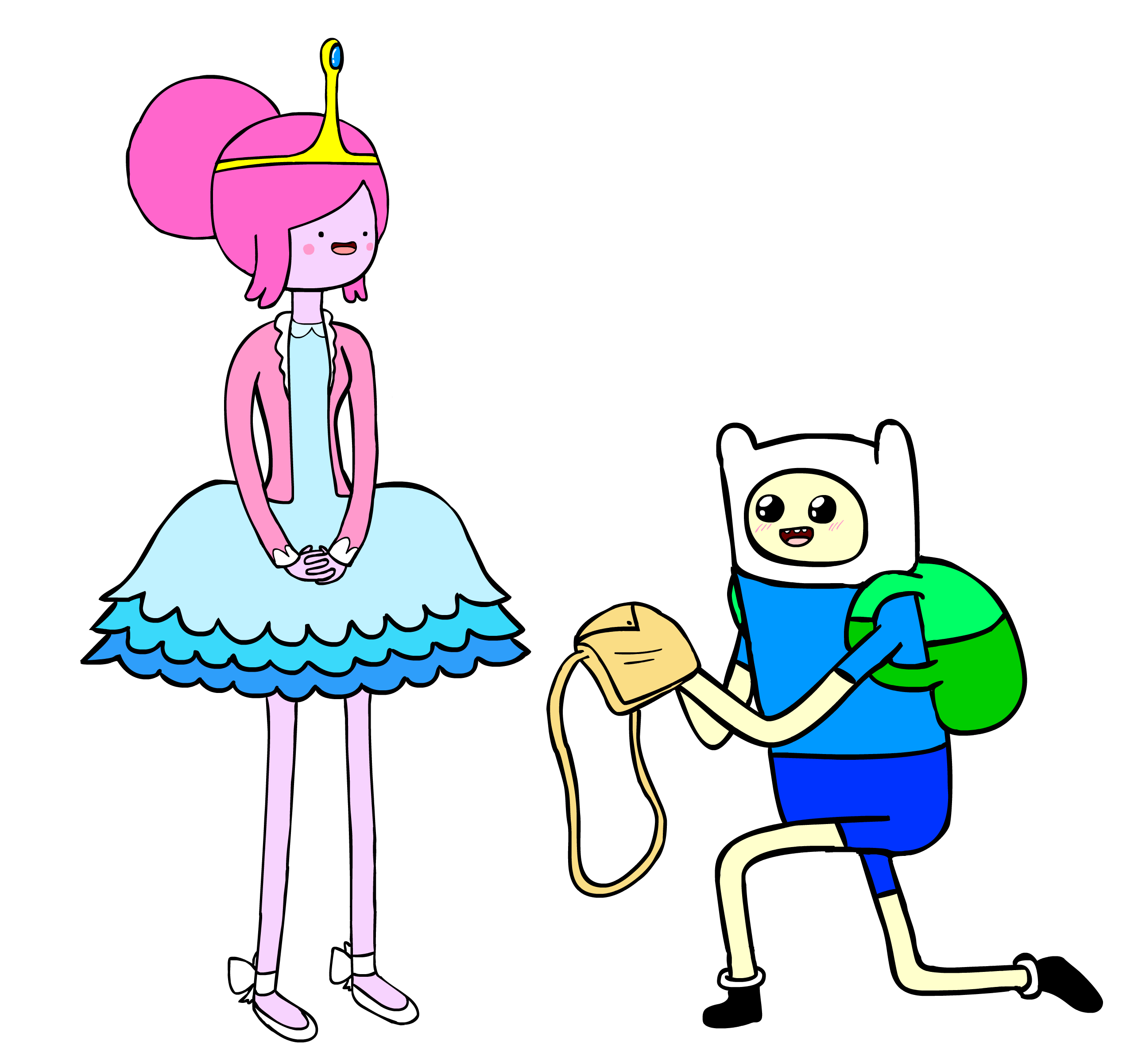 Adventure Time: Princess Bubblegum & Finn by Codename 