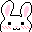 Bunny Blushing Emoji