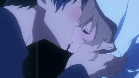 Image result for ryuuji and taiga kiss
