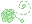 Pixel Rose Divider 3 v2 - Pastel Green - Bottom L