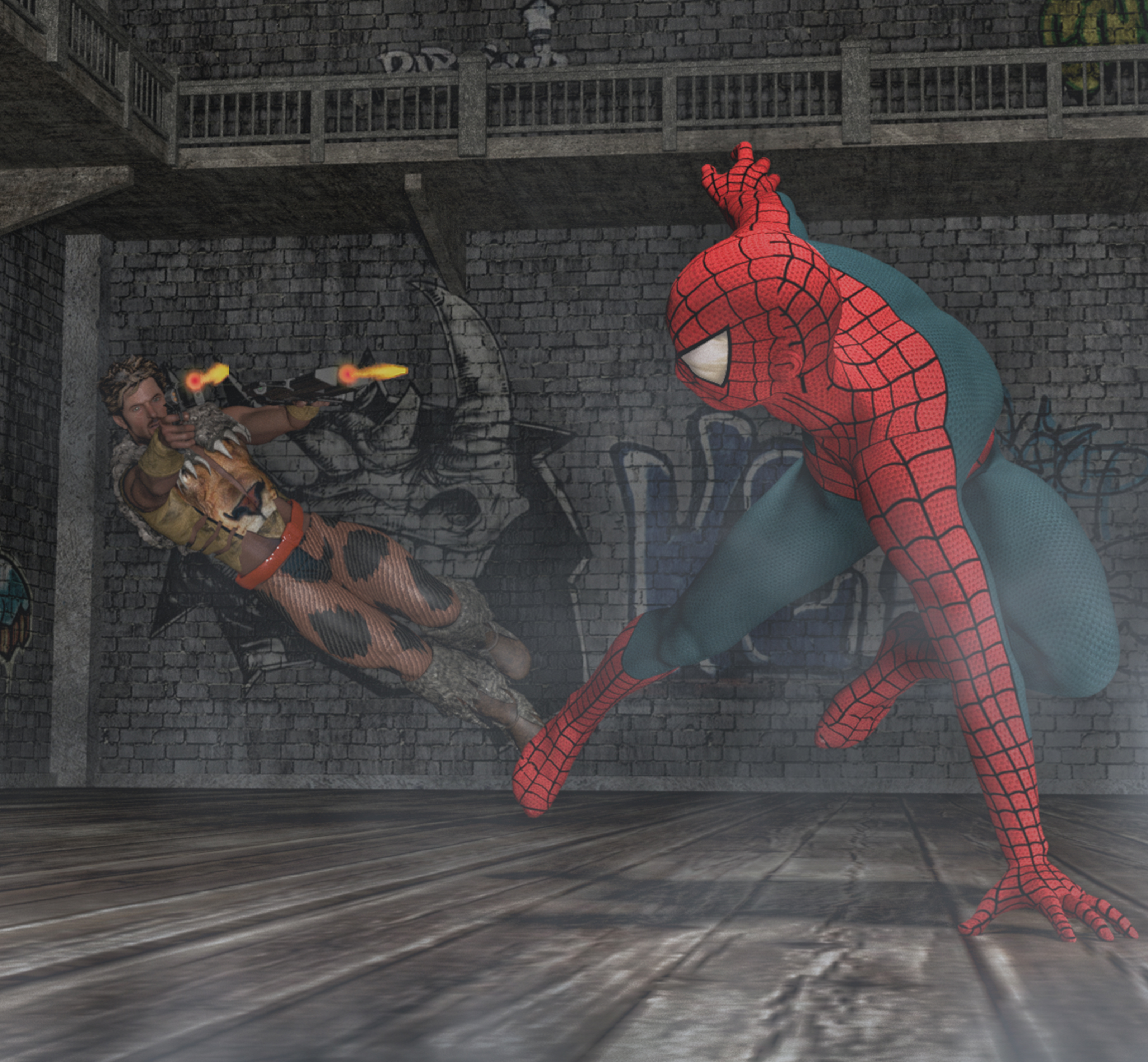 Kraven vs Spiderman by hiram67 on DeviantArt