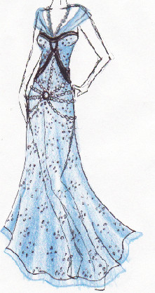 Blue dress by Nataly-Kumamoto on DeviantArt