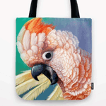 Moluccan Cockatoo Realistic Painting Tote Bag