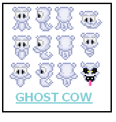 Ghost Cow Sprite Sheet by SWSU-Master on DeviantArt