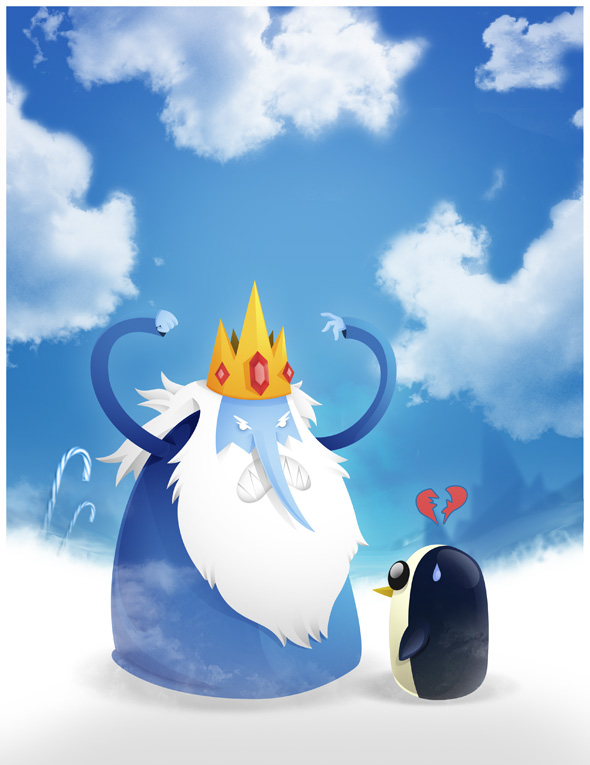 Ice King and Gunter (Adventure time) by Adnilustra on DeviantArt