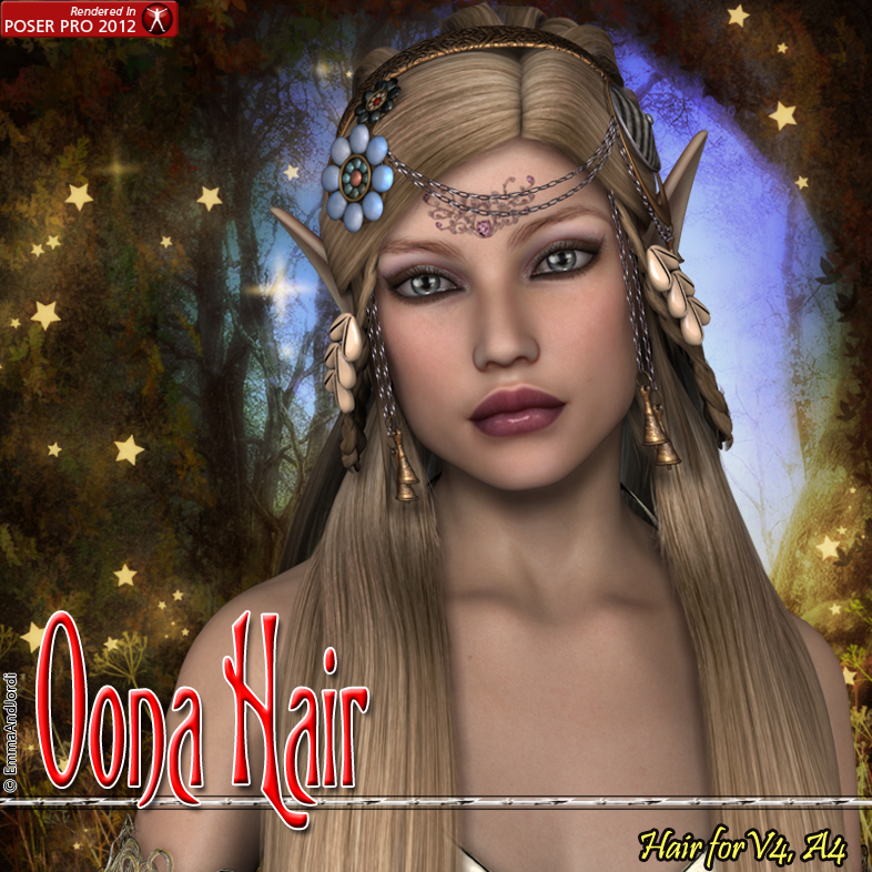 Oona Hair For V4 And A4 by emmaalvarez on DeviantArt