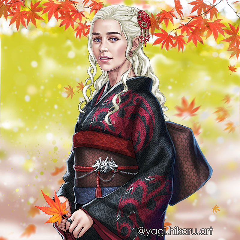 Daenerys Targaryen - Kimono Style Minecraft Skin