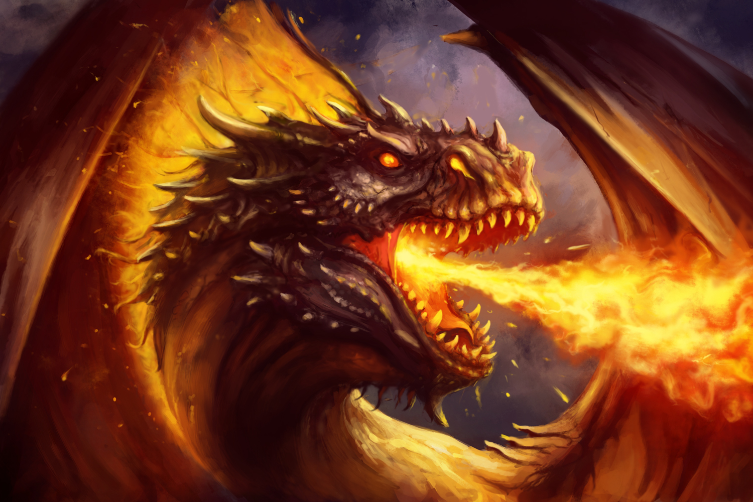 Fire Dragon by PaladinPainter on DeviantArt