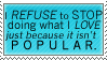 I REFUSE Stamp by RoxyOblivion