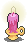 Pixel Icon - Red Candle