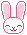 [Bunny Emote] Closed Eye Smile