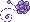 Pixel Rose Divider 3 - Lavender - Top Right