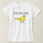 Canary VS Alarm t-shirt