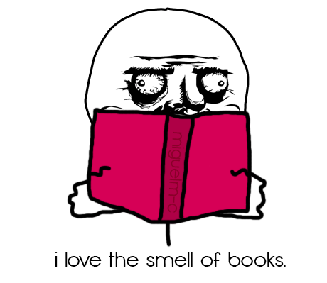 Image result for smelling books gif