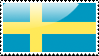 Flag of Sweden Stamp by xxstamps